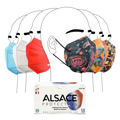 Mascherina FFP3 - Alsace Protection - senza lattice / in polipropilene / senza valvola