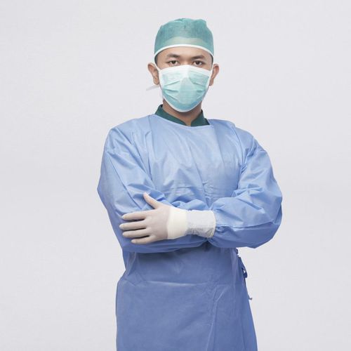 Camice chirurgico unisex - SFS - Maesindo Indonesia - monouso / impermeabile / blu