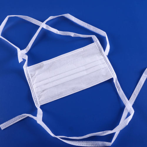 Mascherina di protezione semimaschera - Tie-On - Maesindo Indonesia - bianca / blu / verde