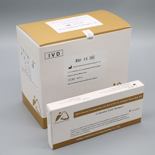 Kit di test per diagnosi COVID-19 - Colloidal Gold - Beijing OriginGene-Tech Biotechnology Co.,Ltd - per antigeni / SARS-COV-2 / del coronavirus