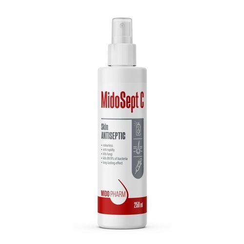 Disinfettante per igiene corporea - MidoSept C - MidoPharm - liquido / 250 mL / a base di alcol
