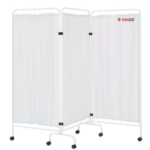 Paravento medicale mobile - 611 - ESSCO - fisso / 3 pannelli / in acciaio inossidabile