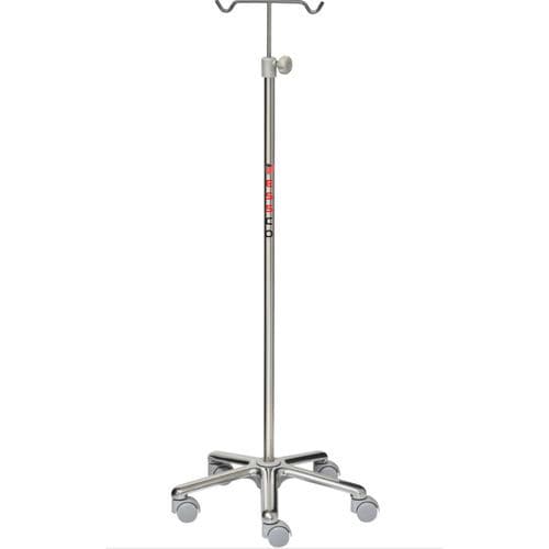 Asta portaflebo con rotelle - 821 - ESSCO - 2 ganci / in acciaio inossidabile