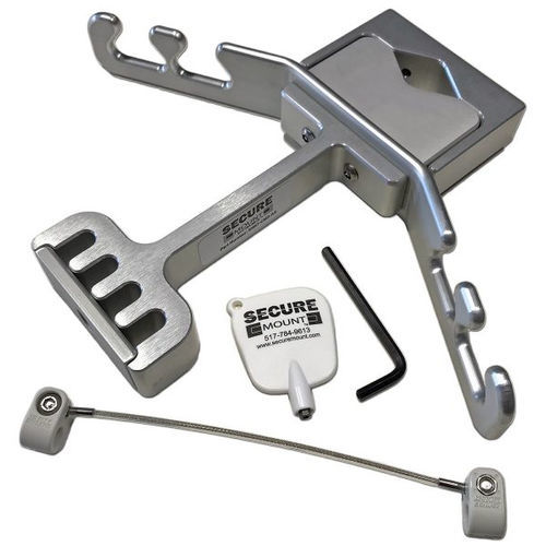 Sistema di gestione cavi per asta portaflebo - SM07-CMS-AS - Secure Mount - montato su barra / 4 posti / in alluminio