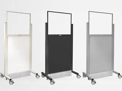 Pannello schermante di radioprotezione raggi X - XrayCurtains - mobile / con finestra / 0.50 mm