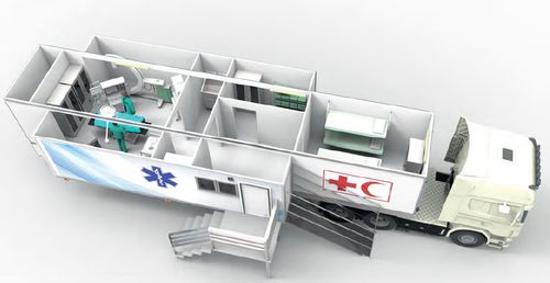 Unità mobile ospedaliera per cure ospedaliere - Mobile Operating Room - U-PROJECT