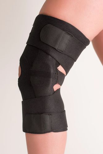 Ortesi per ginocchio - Wrap™ - Dr Medical - ginocchio aperto / con cuscinetto rotuleo / articolata