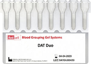Kit di test per determinazione dei gruppi sanguigni - RCDATDUO - Redcell Biotechnology - d'IgG / di sangue