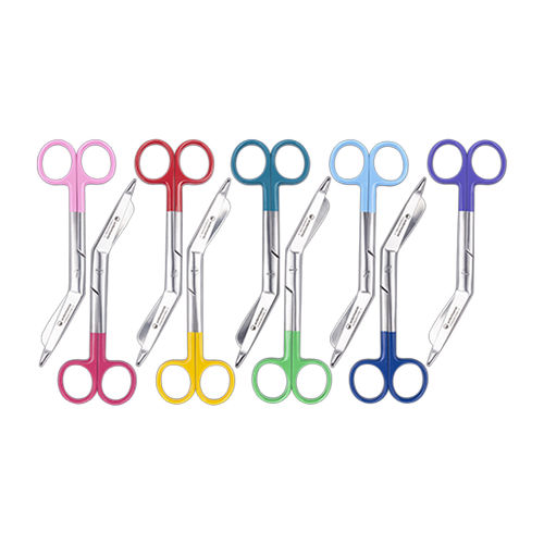 Forbici per bendaggio - 001474 - Enfermania - di Lister / par paziente umano / curva