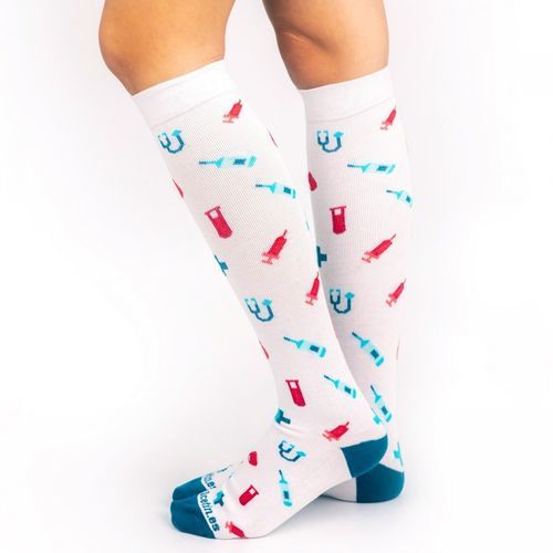 Calzini a compressione di prevenzione delle tromboembolie venose (TEV) - 002047 - Enfermania - per donna / S / L
