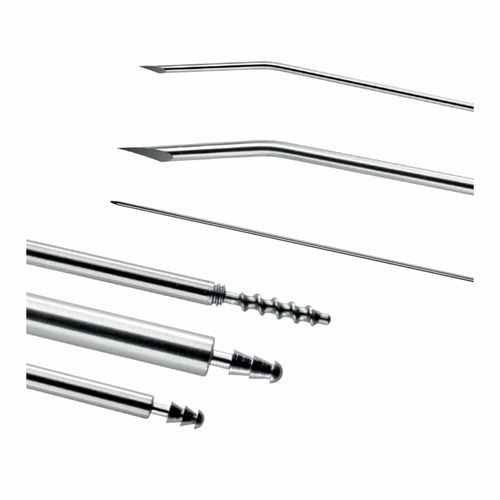 Cannula per aspirazione laparoscopica - Spectra Medical Devices - curva / in acciaio inossidabile