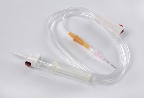 Set per trasfusione di sangue - BTS001 - KB Medical Group - con camera di gocciolamento / con rubinetto