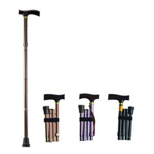 Bastone da passeggio con impugnatura a T - Shanghai Haozheng Metal Products - pieghevole