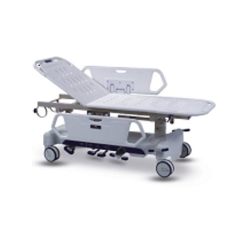Barella con carrello passamalati - XF183 - Foshan Xufeng Medical Technology Co., Ltd. - idraulica / ad altezza regolabile / con schienale regolabile
