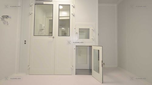 Porta di protezione - TT1 - Kleanlabs - per ospedale / per camera bianca / scorrevole