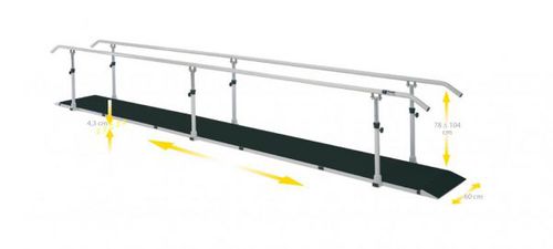 Parallele per riabilitazione ad altezza regolabile - NHC Medical & Beauty - a base fissa