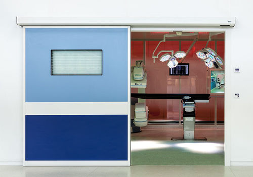 Porta di protezione - HB-SAITE series - LABEL S.p.A. - ermetica / per ospedale / scorrevole
