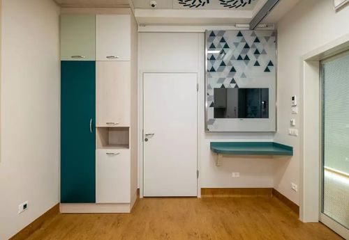 Porta per ospedale - H-BM series - LABEL S.p.A. - per struttura sanitaria / battente / in acciaio inossidabile