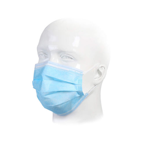 Mascherina di protezione in tessuto - Stapleline Medizintechnik - blu / medica / monouso