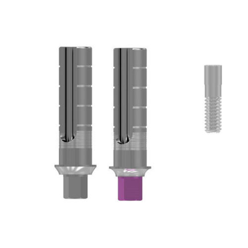Pilastro dentale per impianto in titanio - WBL series - Biosafin - ad esagono interno / esterno / dritto