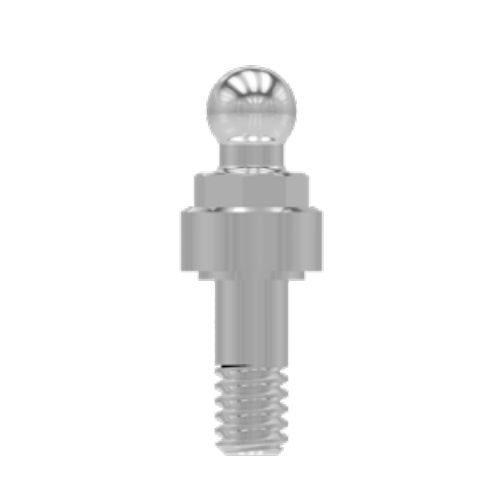 Pilastro dentale per impianto in titanio - MOR33 series - Biosafin - interno / sferico / dritto