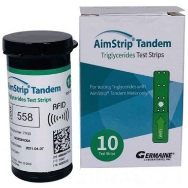 Striscia analitica del diabete - AimStrip® - Germaine Laboratories - trigliceridi / lipidi / di sangue totale