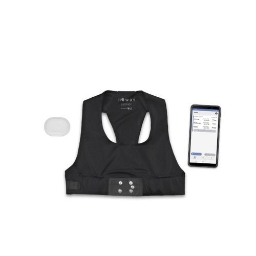 Monitor di segni vitali indossabile - HOWDY SENIOR - Comftech - ECG / di frequenza cardiaca / di frequenza respiratoria