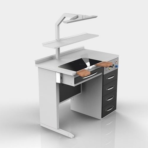 Postazione di lavoro per laboratorio odontotecnico con illuminazione - GPW 01 - Grup Dental Medikal