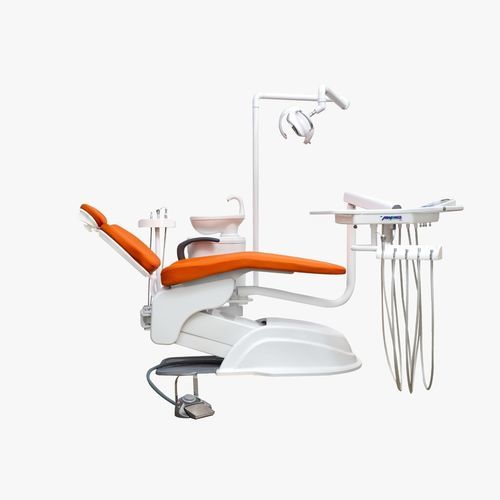Riunito odontoiatrico con poltrona elettromeccanica - ADVANCE PLUS - Grup Dental Medikal - con portastrumenti / con illuminazione / giallo