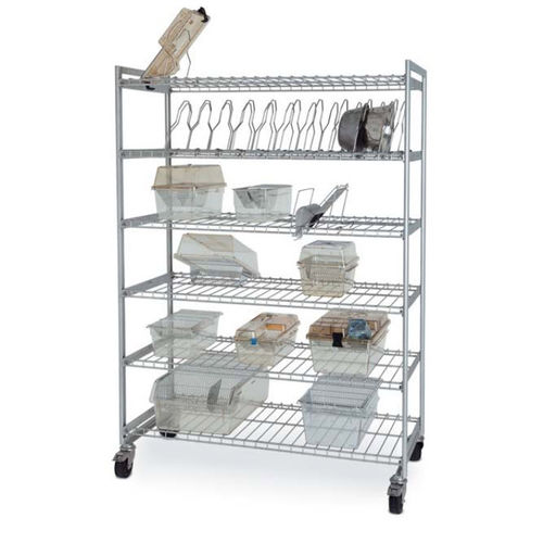 Rack di stoccaggio con rotelle - GV - Zoonlab GmbH - in acciaio inossidabile