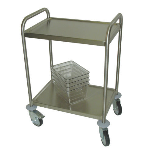Carrello di trasporto - TW-MSW - Zoonlab GmbH - in acciaio inossidabile / 2 ripiani / mobile