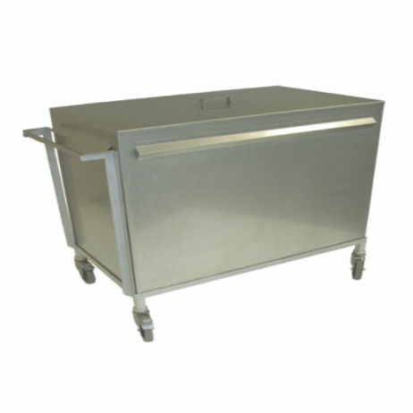 Carrello portarifiuti - FVB 3 - Zoonlab GmbH - di stoccaggio / in acciaio inossidabile / mobile