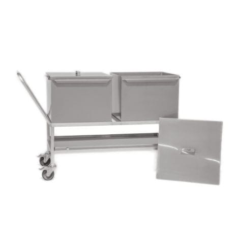 Carrello di trasporto - FVB 2 L - Zoonlab GmbH - di stoccaggio / in acciaio inossidabile / mobile