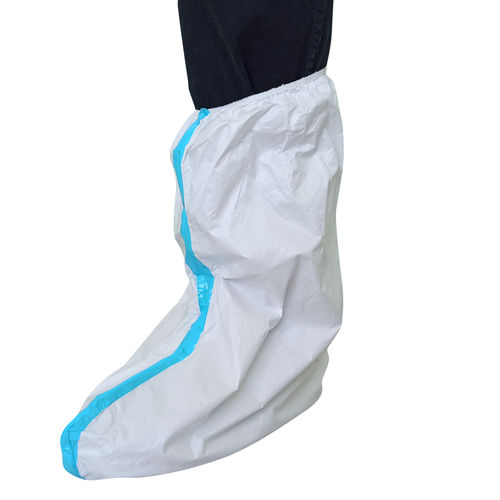 Copriscarpa con gambale in polipropilene - SC-002 - vProtect - monouso / in tessuto non tessuto / impermeabile