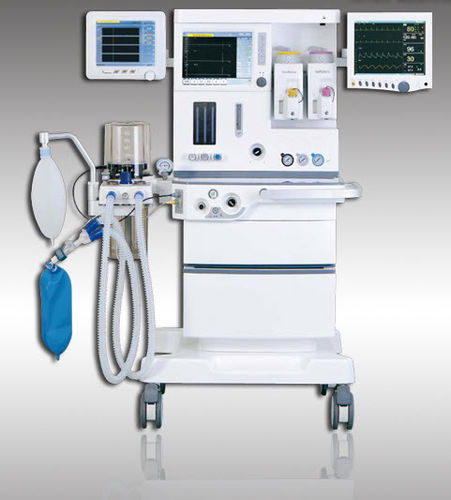 Sistema per anestesia pediatrico - S6100 PLUS - HYZMED Medical - su carrello / con monitoraggio respiratorio / con sistema di evacuazione dei gas anestetici
