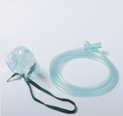 Maschera per ossigenoterapia in PVC - B1110 - HYZMED Medical - senza lattice / trasparente / regolabile