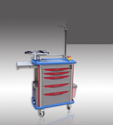 Carrello di emergenza - 85001A  - HYZMED Medical - per uso generale / di trasporto / in acciaio inossidabile