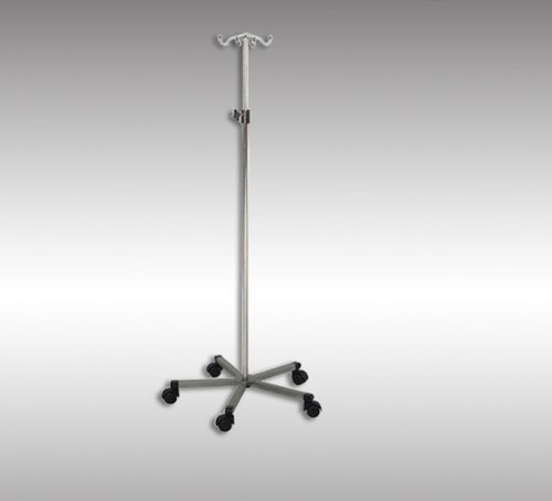 Asta portaflebo con rotelle - 5809 - HYZMED Medical - 4 ganci / in acciaio inossidabile / ad altezza regolabile