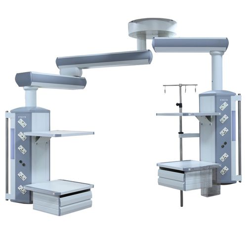 Braccio di distribuzione a soffitto - S+S - HYZMED Medical - per terapia intensiva / articolato / modulare