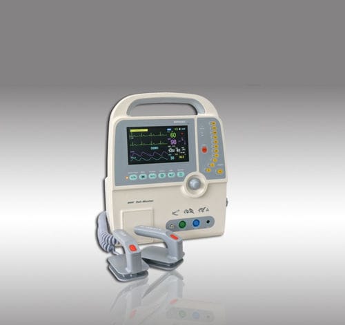 Defibrillatore esterno manuale - 9000C - HYZMED Medical - con monitor multiparametrico / bifasico