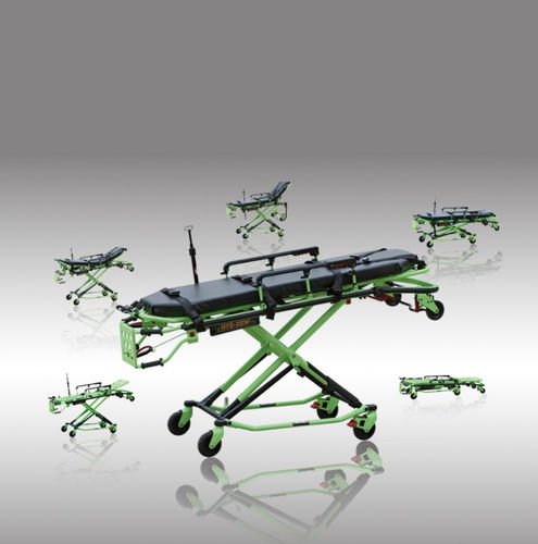 Barella per ambulanze - 3EW - HYZMED Medical - con rotelle / ad altezza regolabile / in alluminio