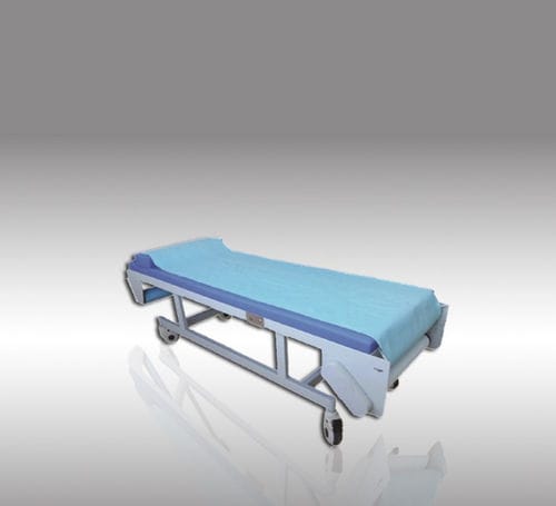 Lettino da visita elettrico - B21-I - HYZMED Medical - ad altezza fissa / con rotelle / a sezione unica