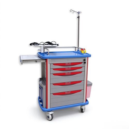 Carrello di emergenza - 85001A  - HYZMED Medical - per uso generale / di trasporto / in acciaio inossidabile