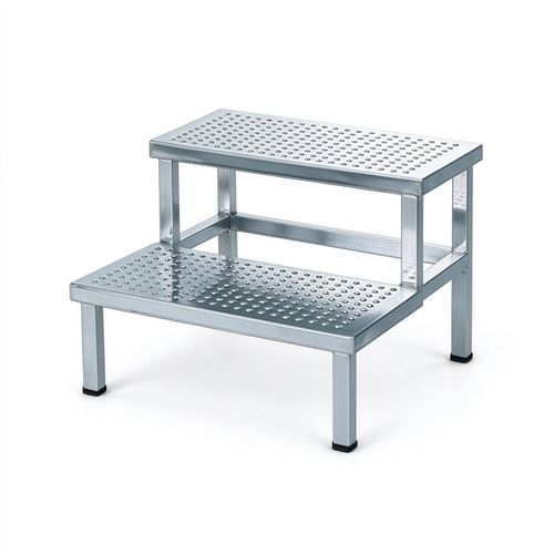 Predellino 2 gradini - 5606 - HYZMED Medical - in acciaio inossidabile / antiscivolo