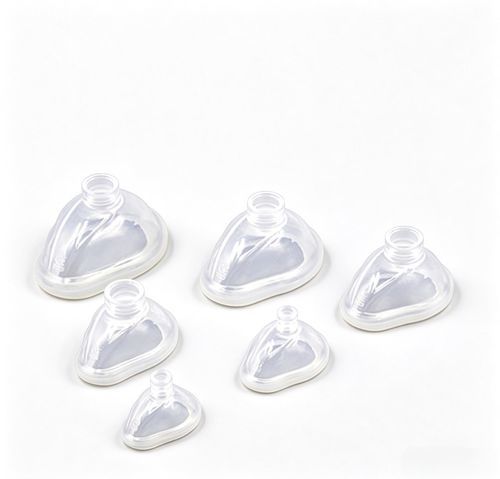 Maschera per anestesia senza lattice - B30300 series - HYZMED Medical - in silicone / trasparente / riutilizzabile