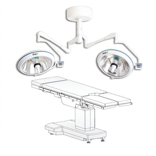 Lampada scialitica a soffitto - F700/700 - HYZMED Medical - alogena / 2 bracci / 93