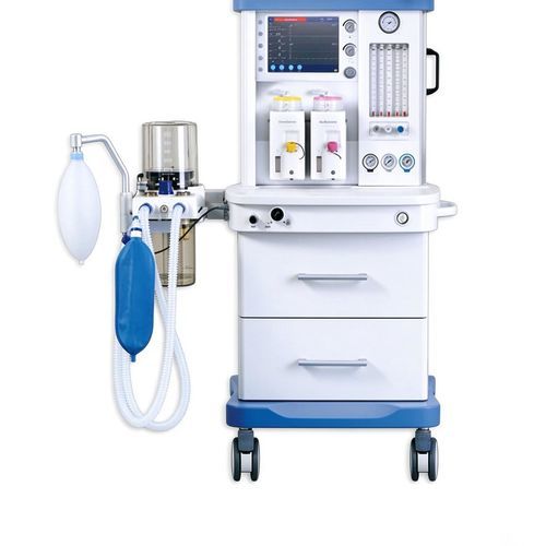 Sistema per anestesia pediatrico - S6100A - HYZMED Medical - su carrello / con sistema di evacuazione dei gas anestetici / con miscelatore di gas elettronico