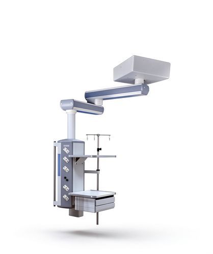 Braccio di distribuzione a soffitto - SS90 - HYZMED Medical - per terapia intensiva / articolato / semplice