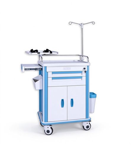 Carrello di emergenza - 63072F - HYZMED Medical - per uso generale / di trasporto / in acciaio inossidabile