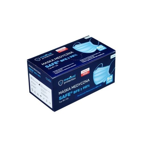 Mascherina di protezione in cotone - SAFE® type IIR ES - Medical Protection - in poliestere / con filtro / semimaschera